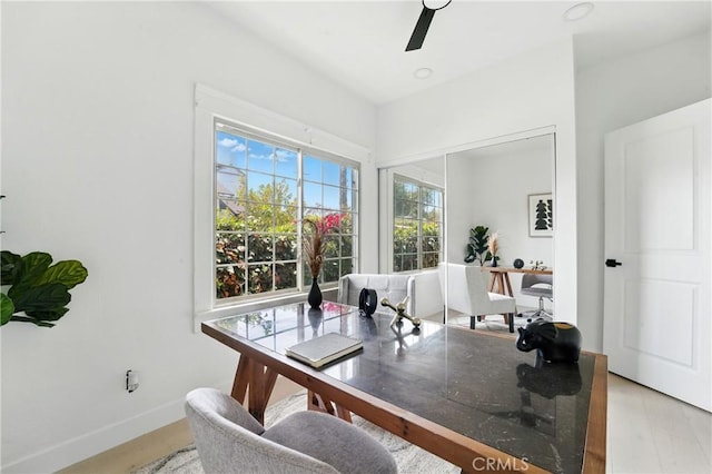 236 N Michigan Ave, Pasadena, CA 91106 - home office with ceiling fan and baseboards
