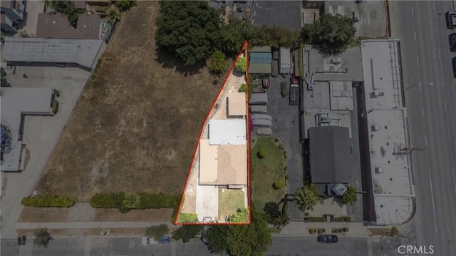 236 N Michigan Ave, Pasadena, CA 91106 - aerial view of property's location featuring property parcel outlined