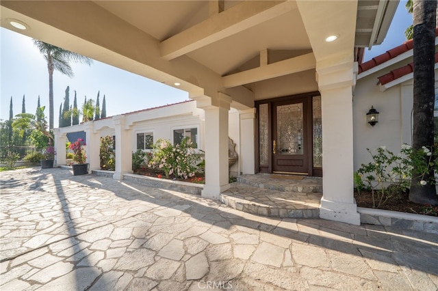 275 E 24th St, Upland, CA 91784 - entrance to property with stucco siding