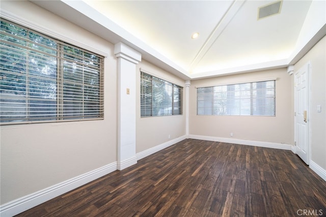 275 E 24th St, Upland, CA 91784 - spare room with wood finished floors, recessed lighting, and a raised ceiling