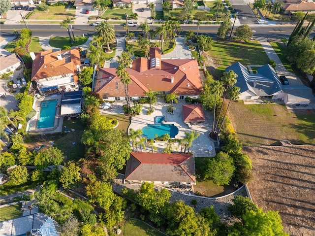 275 E 24th St, Upland, CA 91784 - aerial view of property and surrounding area with nearby suburban area