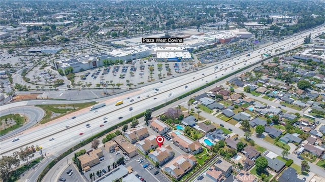 120 Poxon Pl, West Covina, CA 91790 - aerial view of property's location featuring a highway