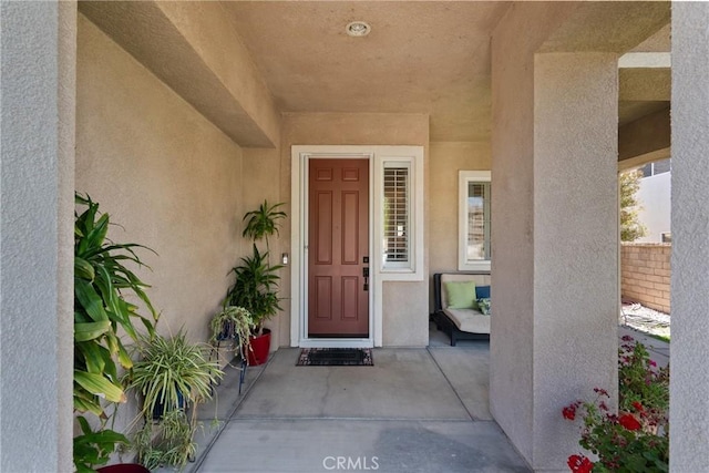 28518 High Ridge Dr, Saugus, CA 91390 - view of exterior entry with stucco siding