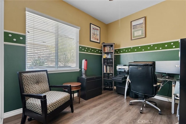 28518 High Ridge Dr, Saugus, CA 91390 - office area with wood finished floors and baseboards