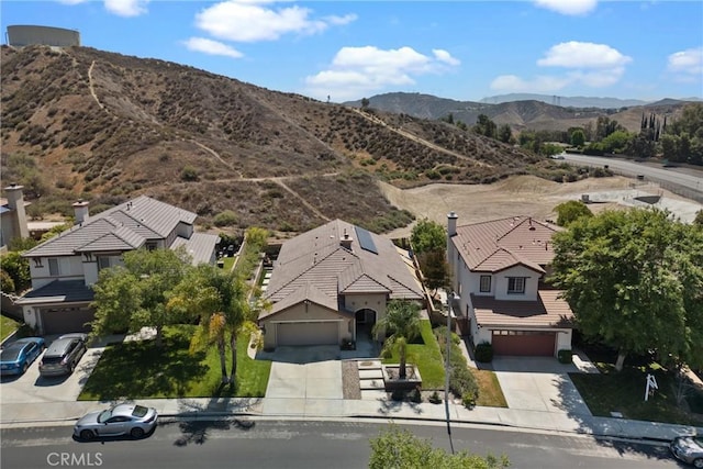 28518 High Ridge Dr, Saugus, CA 91390 - aerial view of residential area with a mountainous background