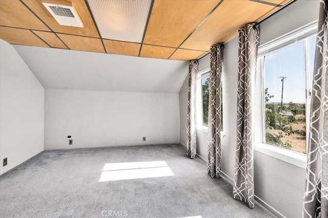 1638 Hales Dr Unit 29, Palms, CA 92277 - additional living space featuring carpet flooring and vaulted ceiling