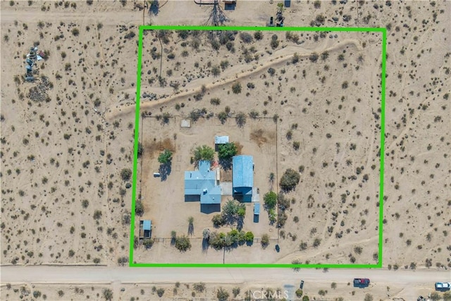 1638 Hales Dr Unit 29, Palms, CA 92277 - aerial overview of property's location with property parcel outlined