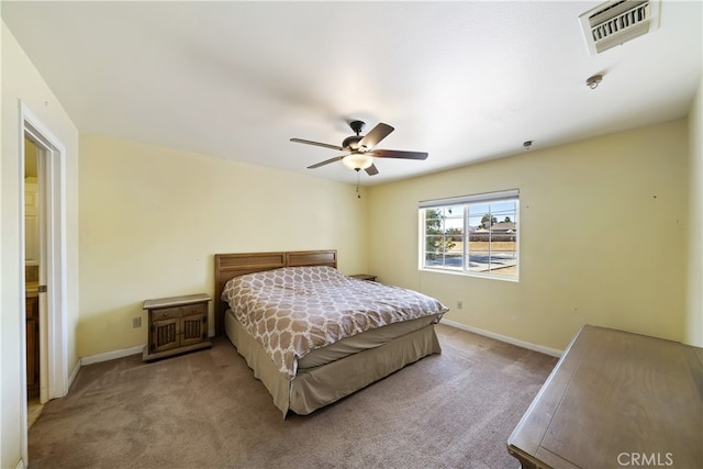 58706 Buena Vista Dr, Yucca Valley, CA 92284 - carpeted bedroom featuring baseboards and a ceiling fan