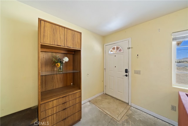 58706 Buena Vista Dr, Yucca Valley, CA 92284 - foyer with concrete floors and baseboards