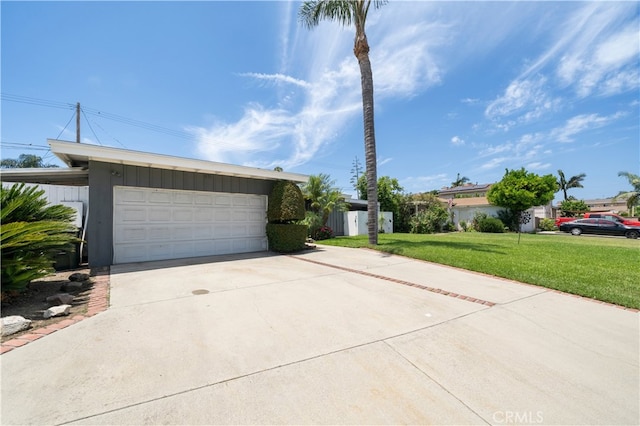 16140 Bycroft St, Hacienda Heights, CA 91745 - view of front of property featuring a front yard, concrete driveway, and an attached garage