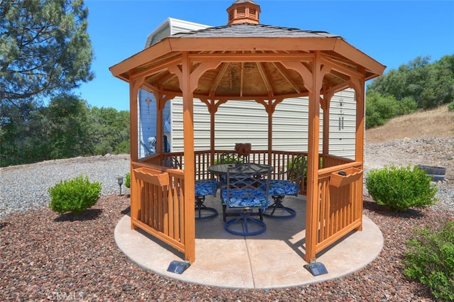 47003 Lookout Mountain Dr, Coarsegold, CA 93614 - view of patio with a gazebo