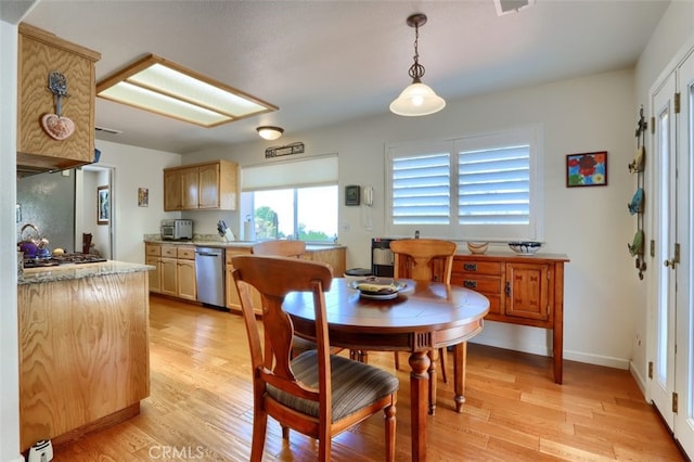 47003 Lookout Mountain Dr, Coarsegold, CA 93614 - dining space featuring light wood-style flooring