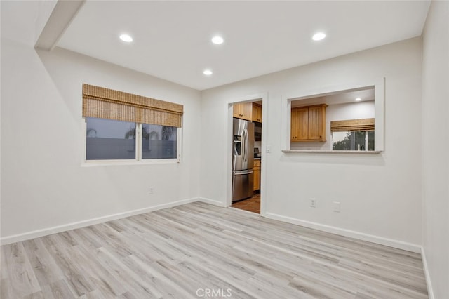 27403 Garza Dr, Saugus, CA 91350 - empty room featuring light wood finished floors and recessed lighting