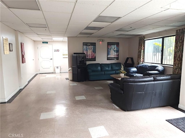 321 N Orange Ave Unit 103, Monterey Park, CA 91755 - living area featuring a paneled ceiling and light floors