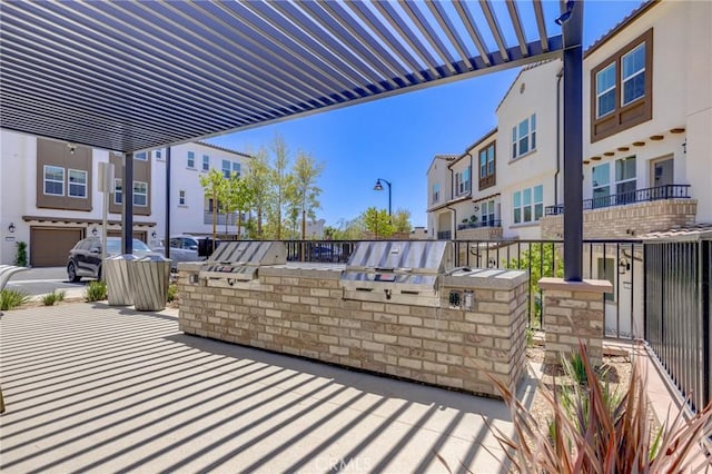 15218 Janine Dr Unit 2, Whittier, CA 90605 - view of patio with area for grilling and a residential view