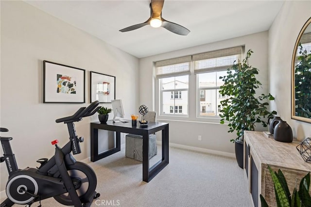 15218 Janine Dr Unit 2, Whittier, CA 90605 - office space with ceiling fan and light colored carpet