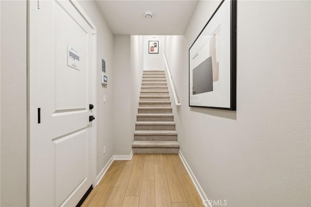 15218 Janine Dr Unit 2, Whittier, CA 90605 - hall featuring light wood-style floors and stairs