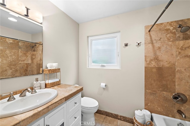 970 Quivera St, Laguna Beach, CA 92651 - full bath featuring vanity, tile patterned flooring, and tub / shower combination