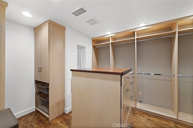 970 Quivera St, Laguna Beach, CA 92651 - spacious closet with dark wood-style flooring