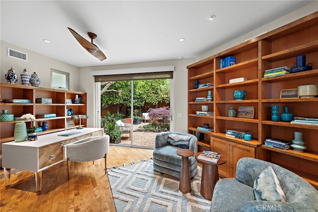 970 Quivera St, Laguna Beach, CA 92651 - office with wood finished floors and recessed lighting