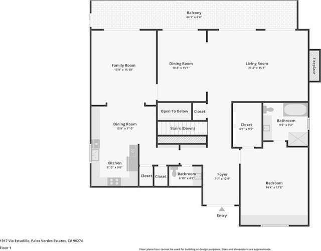 1917 Via Estudillo, Palos Verdes Estates, CA 90274 - view of property floor plan
