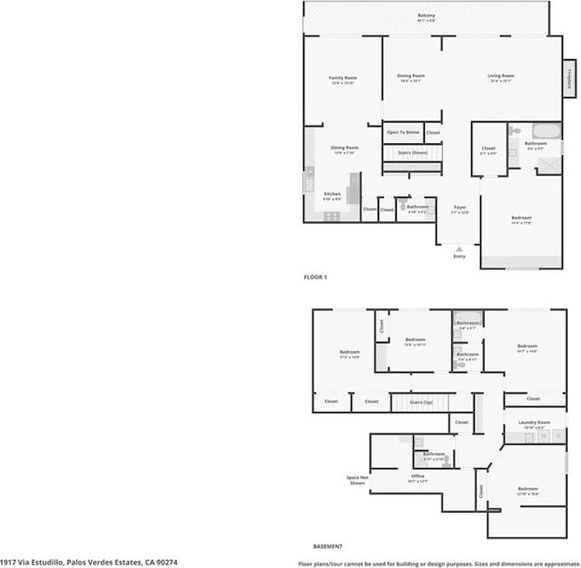 1917 Via Estudillo, Palos Verdes Estates, CA 90274 - view of floor plan / room layout