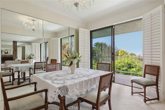 1917 Via Estudillo, Palos Verdes Estates, CA 90274 - dining room with a chandelier and crown molding
