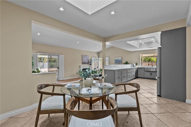 3891 Hunters Grove Ct, Moorpark, CA 93021 - dining area with recessed lighting and plenty of natural light