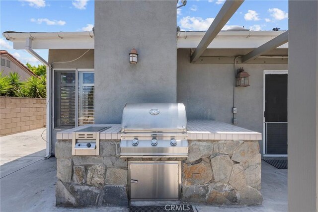 3891 Hunters Grove Ct, Moorpark, CA 93021 - view of patio / terrace with exterior kitchen