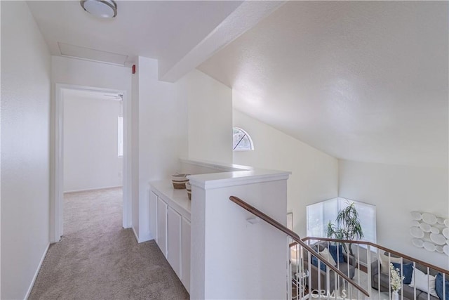 1534 W Summerset Dr, Rialto, CA 92377 - corridor featuring an upstairs landing and carpet floors