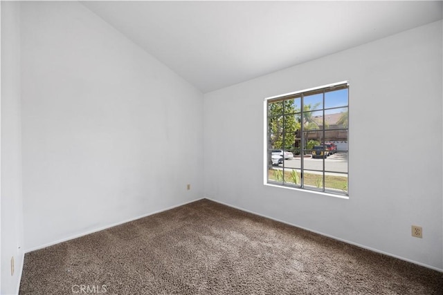 4706 Crestmont Pl, Oceanside, CA 92056 - unfurnished room with carpet flooring and vaulted ceiling