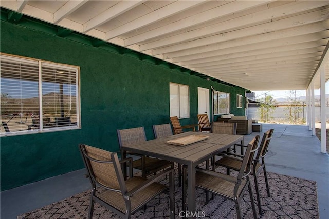 4574 Avenida Del Sol, Joshua Tree, CA 92252 - view of patio featuring outdoor dining area