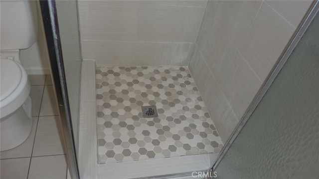 708 N Montebello Blvd, Montebello, CA 90640 - bathroom with tile patterned flooring and a stall shower