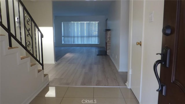 708 N Montebello Blvd, Montebello, CA 90640 - hall with stairs and tile patterned floors