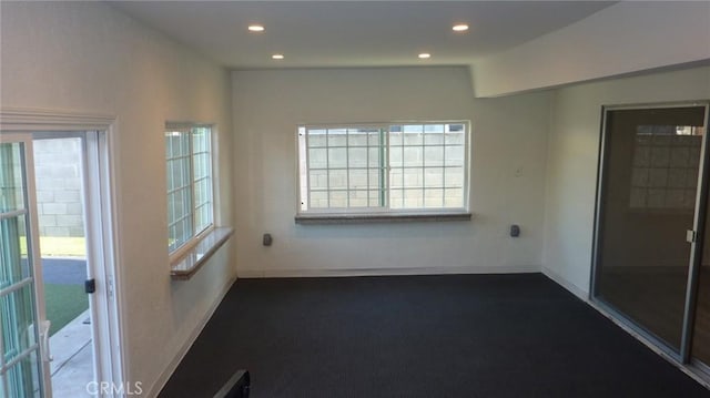 708 N Montebello Blvd, Montebello, CA 90640 - unfurnished room featuring recessed lighting and dark carpet