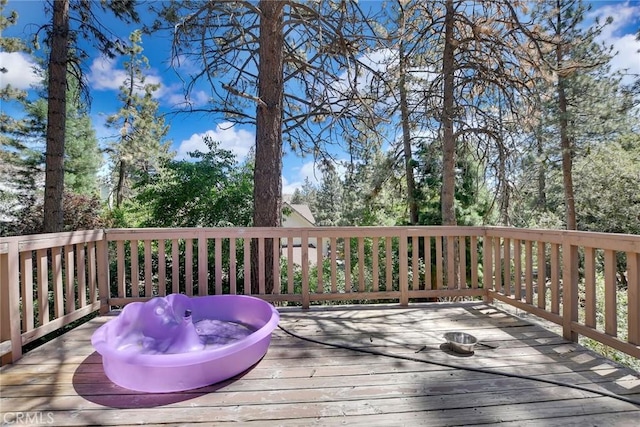 23201 Cardinal Rd, Wrightwood, CA 92397 - view of wooden deck