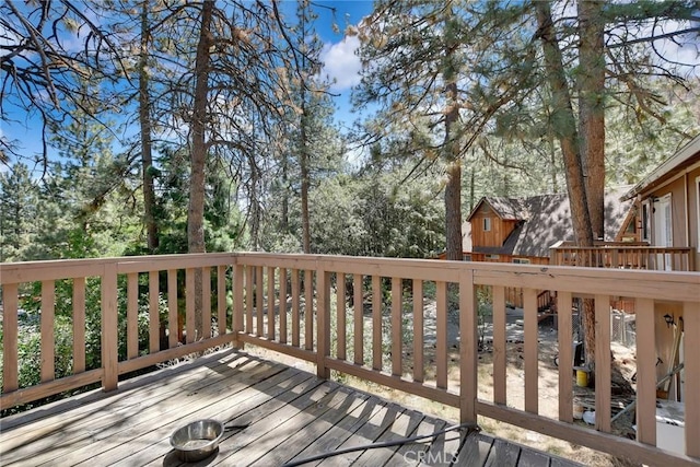 23201 Cardinal Rd, Wrightwood, CA 92397 - view of wooden deck