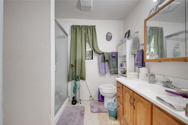 23201 Cardinal Rd, Wrightwood, CA 92397 - full bath with a shower stall and vanity