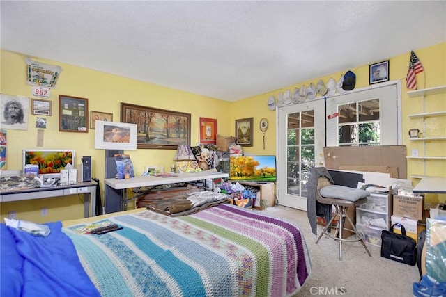 23201 Cardinal Rd, Wrightwood, CA 92397 - carpeted bedroom featuring access to exterior