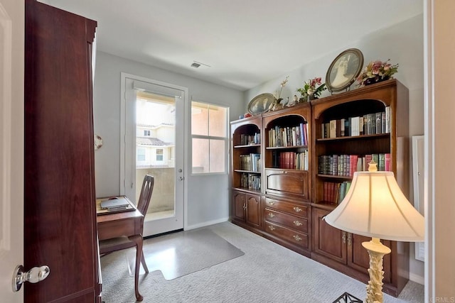 6925 Tourmaline, Carlsbad, CA 92009 - home office featuring carpet floors and baseboards