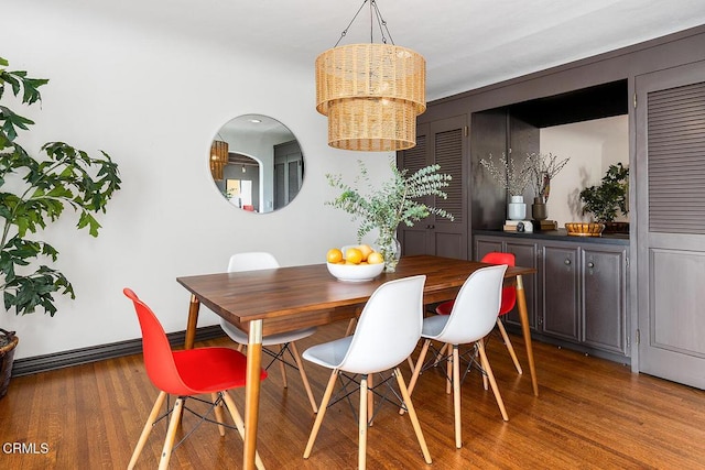 405 Sequoia Dr, Pasadena, CA 91105 - dining room with wood finished floors and baseboards