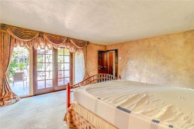 2033 Benbow Pl, Riverside, CA 92506 - bedroom featuring access to exterior, french doors, and carpet