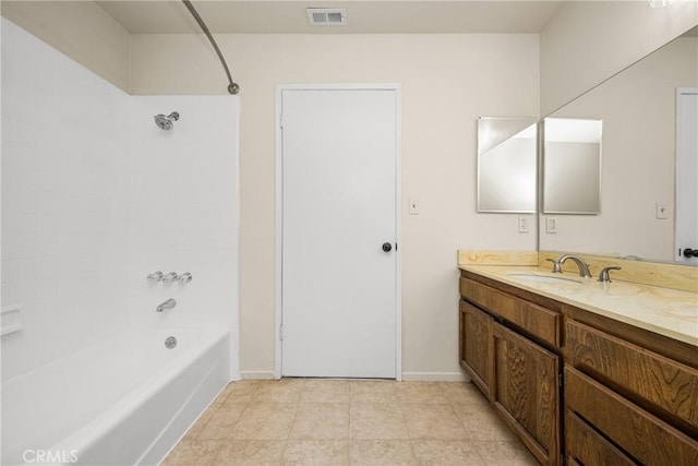14000 Cerise Ave, Hawthorne, CA 90250 - full bath with vanity, shower / bathtub combination, and tile patterned flooring
