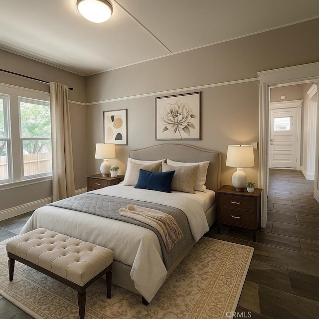 508 S Orange Ave, Santa Ana, CA 92701 - bedroom with dark wood-type flooring and multiple windows