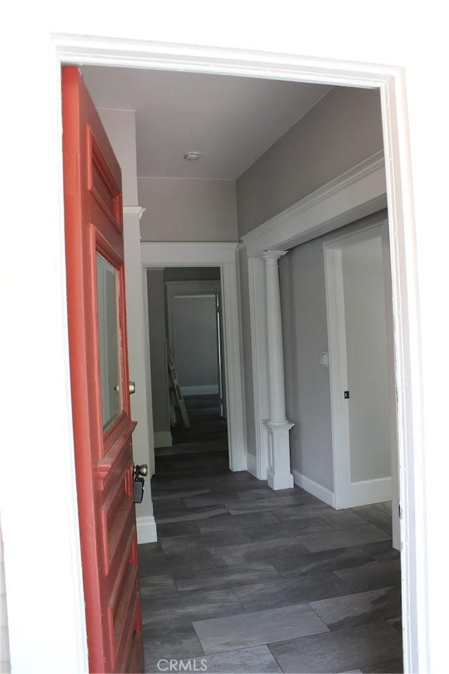 508 S Orange Ave, Santa Ana, CA 92701 - corridor with dark wood finished floors