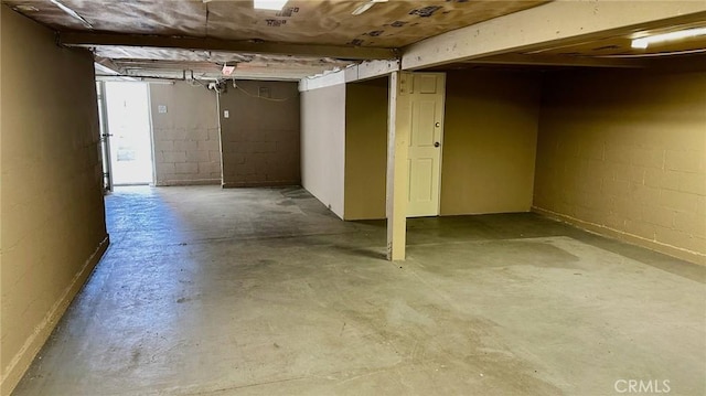 508 S Orange Ave, Santa Ana, CA 92701 - below grade area featuring concrete block wall