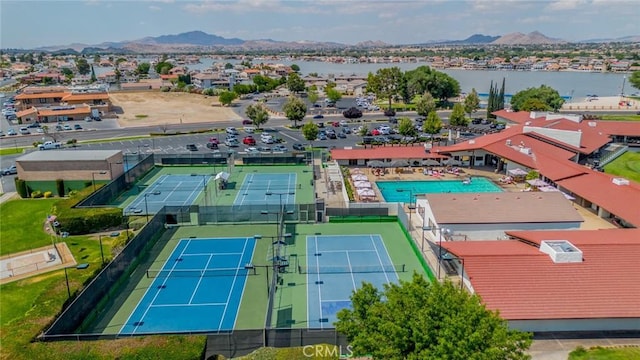 18210 Deauville Dr, Victorville, CA 92395 - aerial view of residential area featuring a water and mountain view