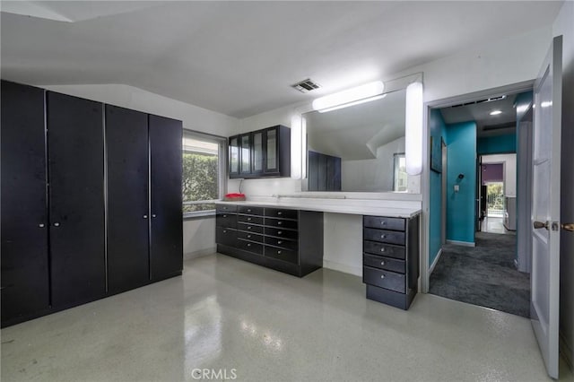 2120 N Rose St, Burbank, CA 91505 - bathroom with vanity and vaulted ceiling