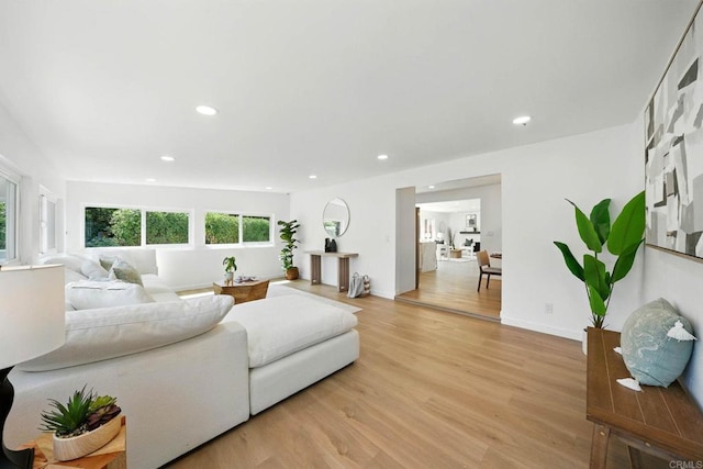 305 Spruce St, Chula Vista, CA 91911 - living room featuring recessed lighting and light wood-style floors