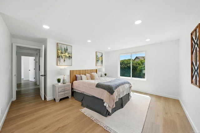 305 Spruce St, Chula Vista, CA 91911 - bedroom featuring light wood-type flooring and recessed lighting